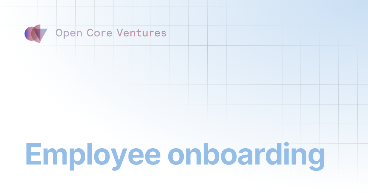 Employee onboarding | Company Operations | OCV Handbook
