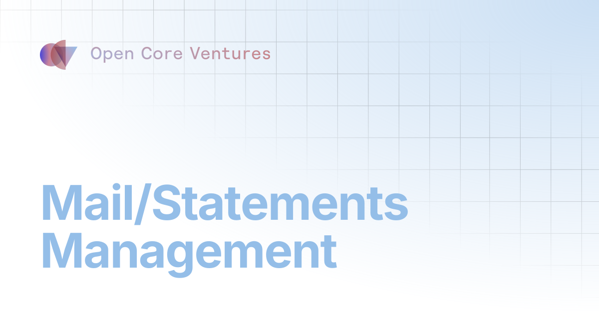 Mail/Statements Management | OCV Employees | OCV Handbook